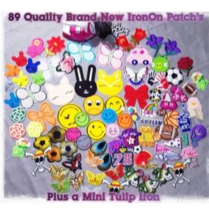 Huge Mixed Lot of Quality IronOn's + Mini Iron